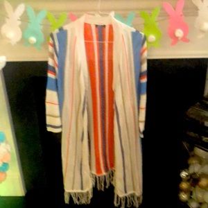 Open long shrug/sweater xl. Never worn